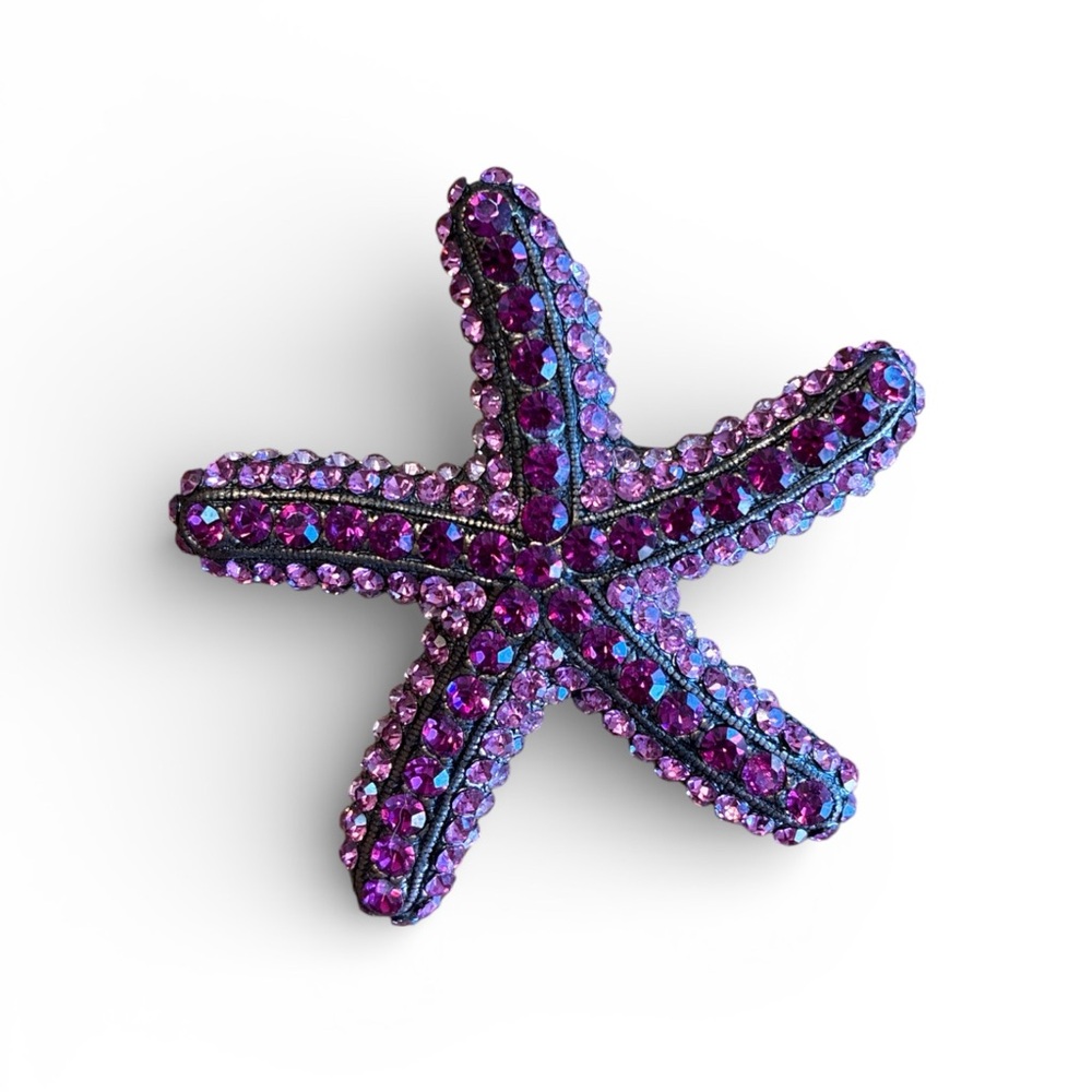 Fuchsia Pink Starfish Brooch
